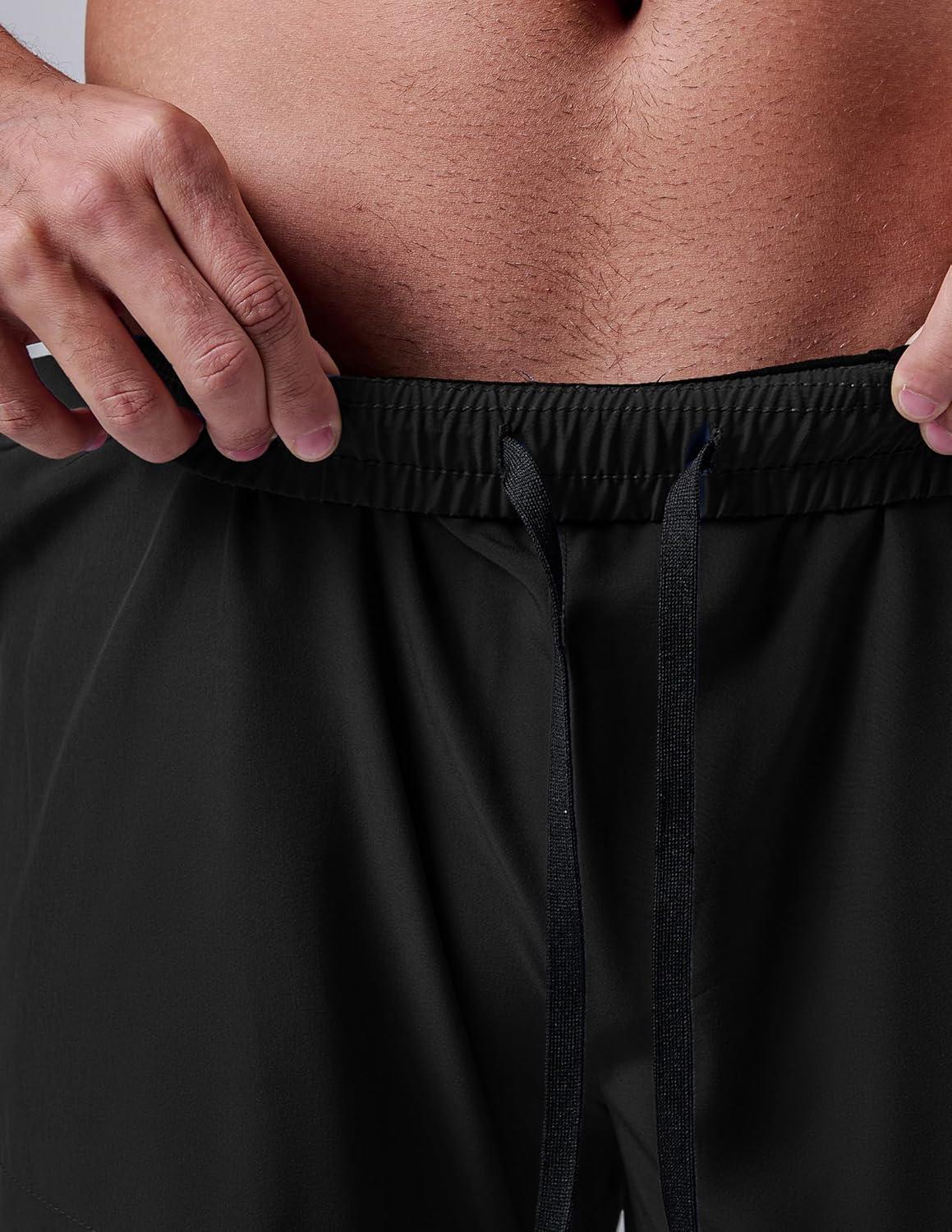 image:image3 Pack Mens 7 Running Shorts with Compression Liner Pockets Athletic 2 in 1 Shorts for Workout Gym Quick DrySet 1