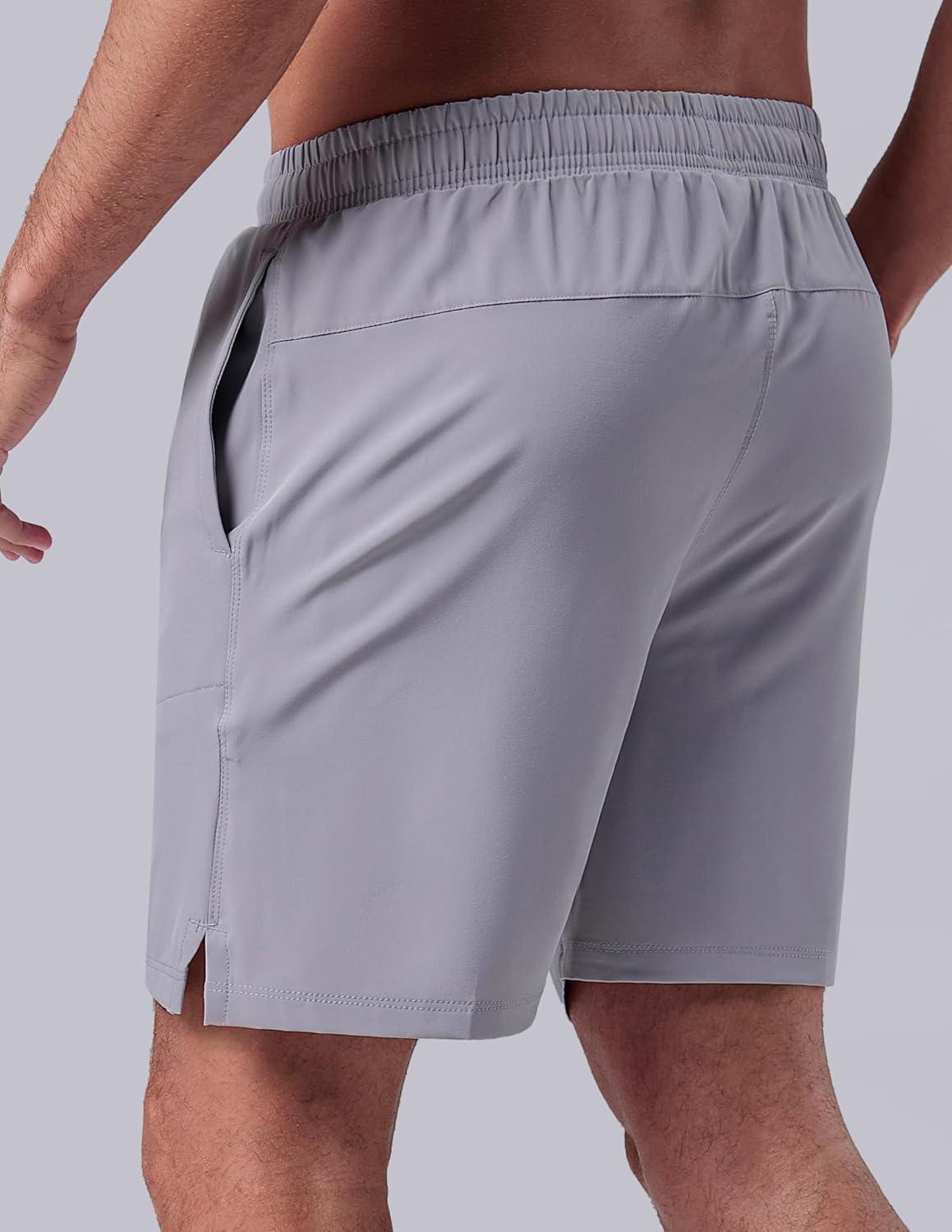 image:image3 Pack Mens 7 Running Shorts with Compression Liner Pockets Athletic 2 in 1 Shorts for Workout Gym Quick DrySet 2