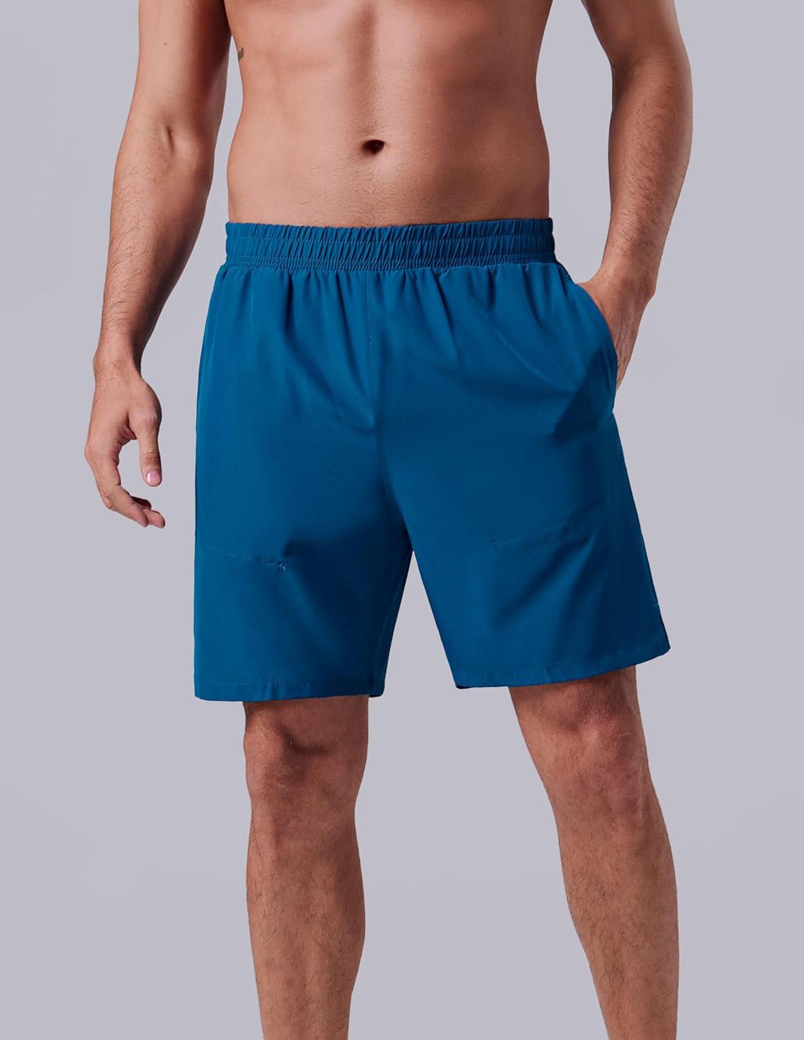 image:image3 Pack Mens 7 Running Shorts with Compression Liner Pockets Athletic 2 in 1 Shorts for Workout Gym Quick DrySet 4