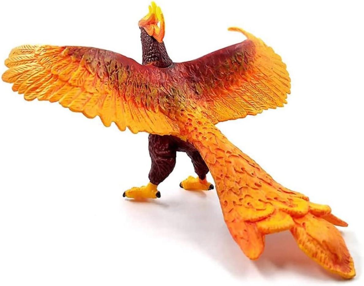 image:imagePhoenix Figure Realistic Plastic Fire Bird Mythical Creatures Model Decoration Toy Collector Figurine