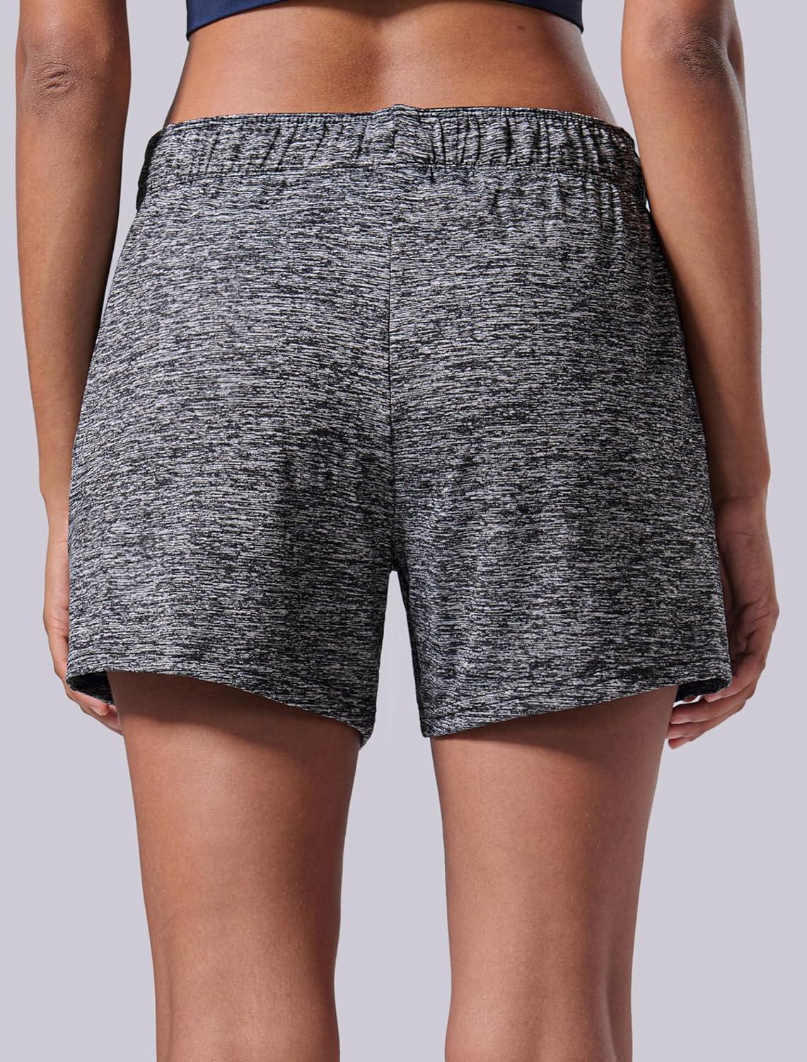 image:imageLiberty Imports 1 or 5 Pack Womens Workout Gym Shorts with Zipper Pockets Ladies Casual Lounge Wear Active Athletic ApparelCharcoal Single