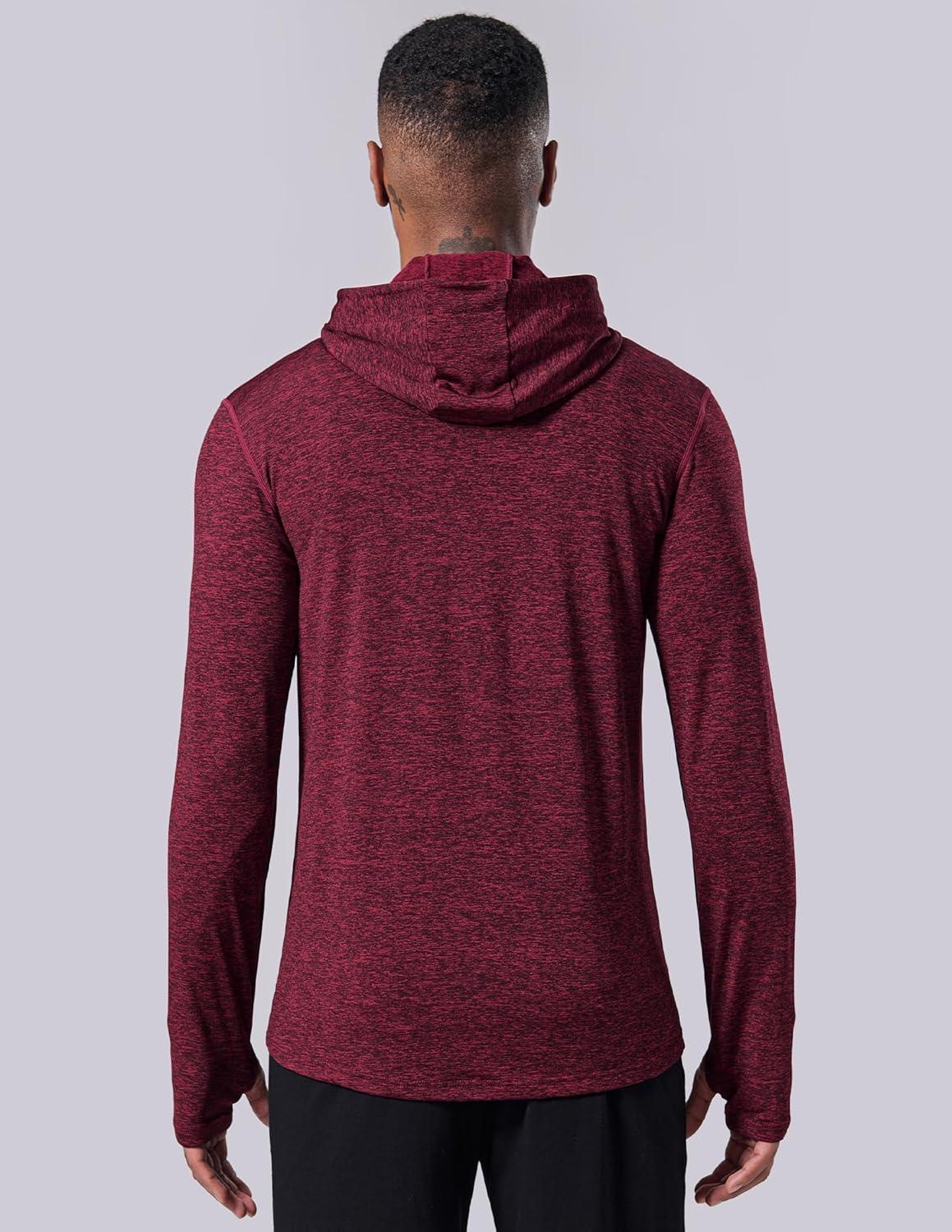 image:imageLiberty Imports 2Pack Mens ZipUp Hoodies with Zipper Pockets Lightweight Fleece Sweatshirts for Running Casual Activewear2pack Blue Maroon