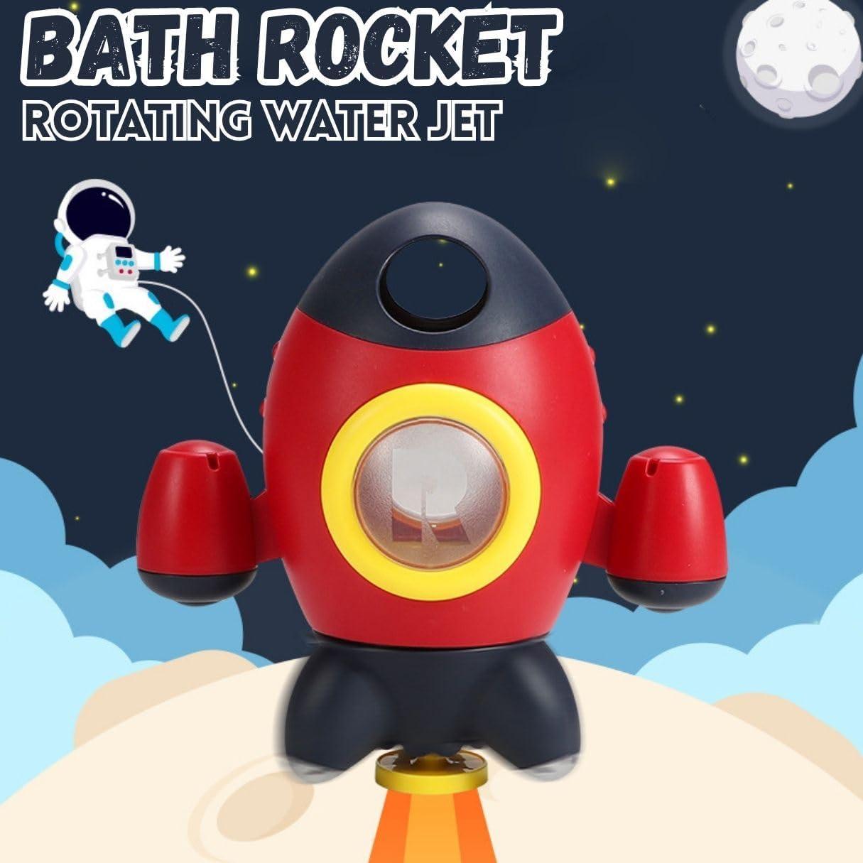 image:imageBaby Bath Toys Space Rocket Shape Bathtub Toys for Toddlers Spray Water Toys w Rotating Fountain Bathroom Shower Toys for Infants Aged 18 Months 2 3 4 5 Years Old Kids Girls Boys