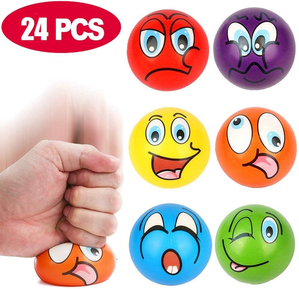 image:image24 Pack Mini Soft Foam Squeeze Balls 25 Toy Stress Relief Bulk Educational Novelties for Kids School Classroom Party Favors Rewards Multicolored 25
