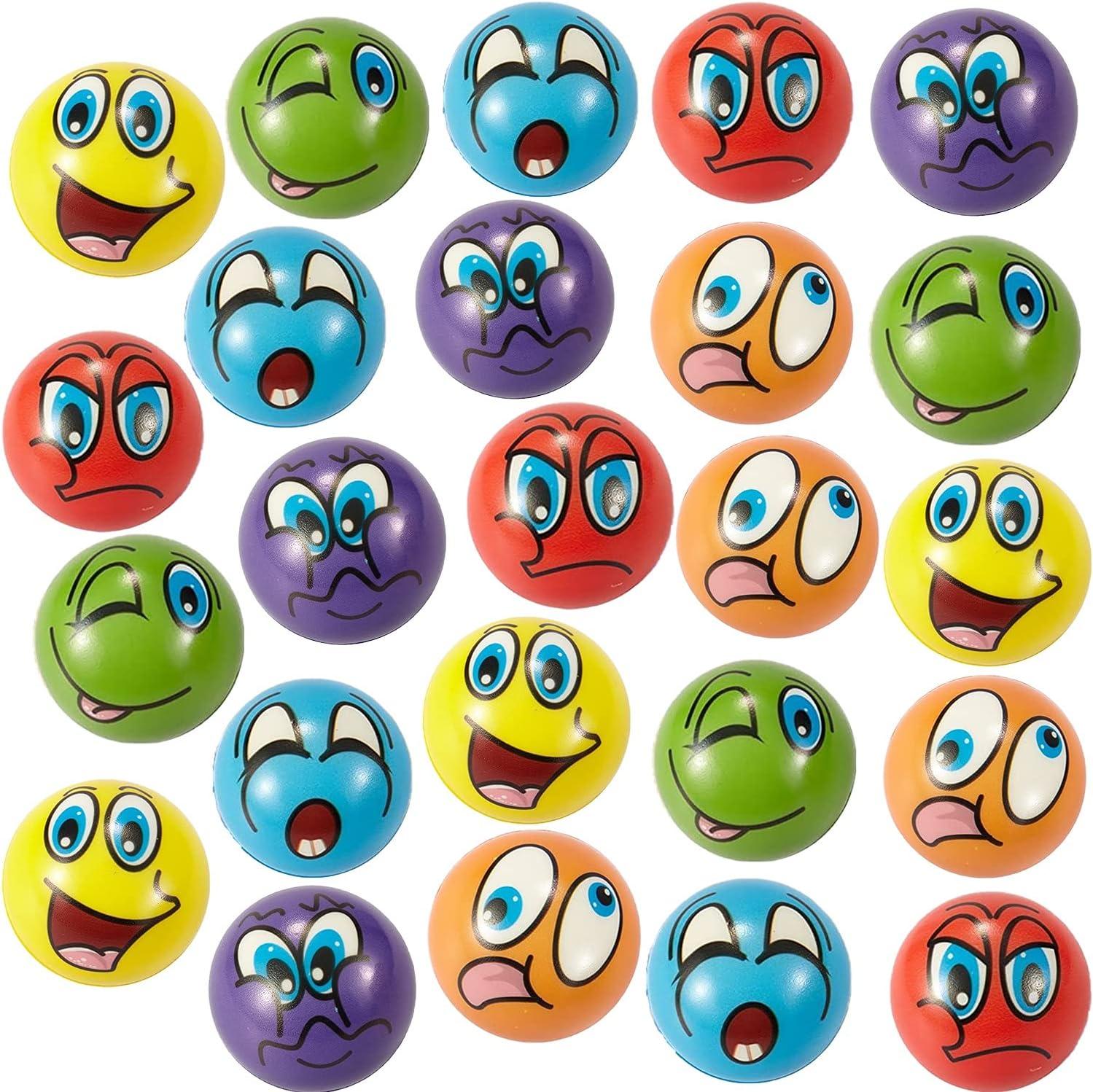 image:image24 Pack Mini Soft Foam Squeeze Balls 25 Toy Stress Relief Bulk Educational Novelties for Kids School Classroom Party Favors Rewards Multicolored 25
