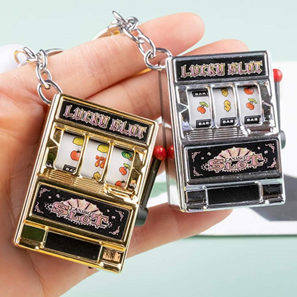 image:imageLiberty Imports 6 PCS Mini Casino Slot Machine Keychains Set Las Vegas Souvenirs Lucky Jackpot Charm Pendants Novelty Gaming Gifts for Casino Lovers