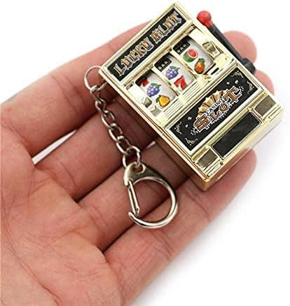 image:imageLiberty Imports 6 PCS Mini Casino Slot Machine Keychains Set Las Vegas Souvenirs Lucky Jackpot Charm Pendants Novelty Gaming Gifts for Casino Lovers