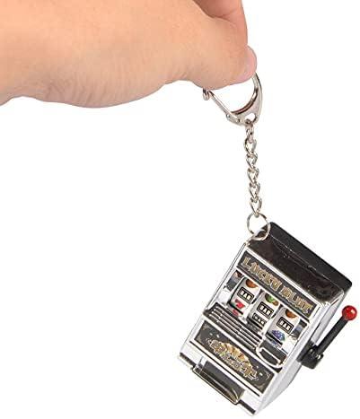 image:imageLiberty Imports 6 PCS Mini Casino Slot Machine Keychains Set Las Vegas Souvenirs Lucky Jackpot Charm Pendants Novelty Gaming Gifts for Casino Lovers