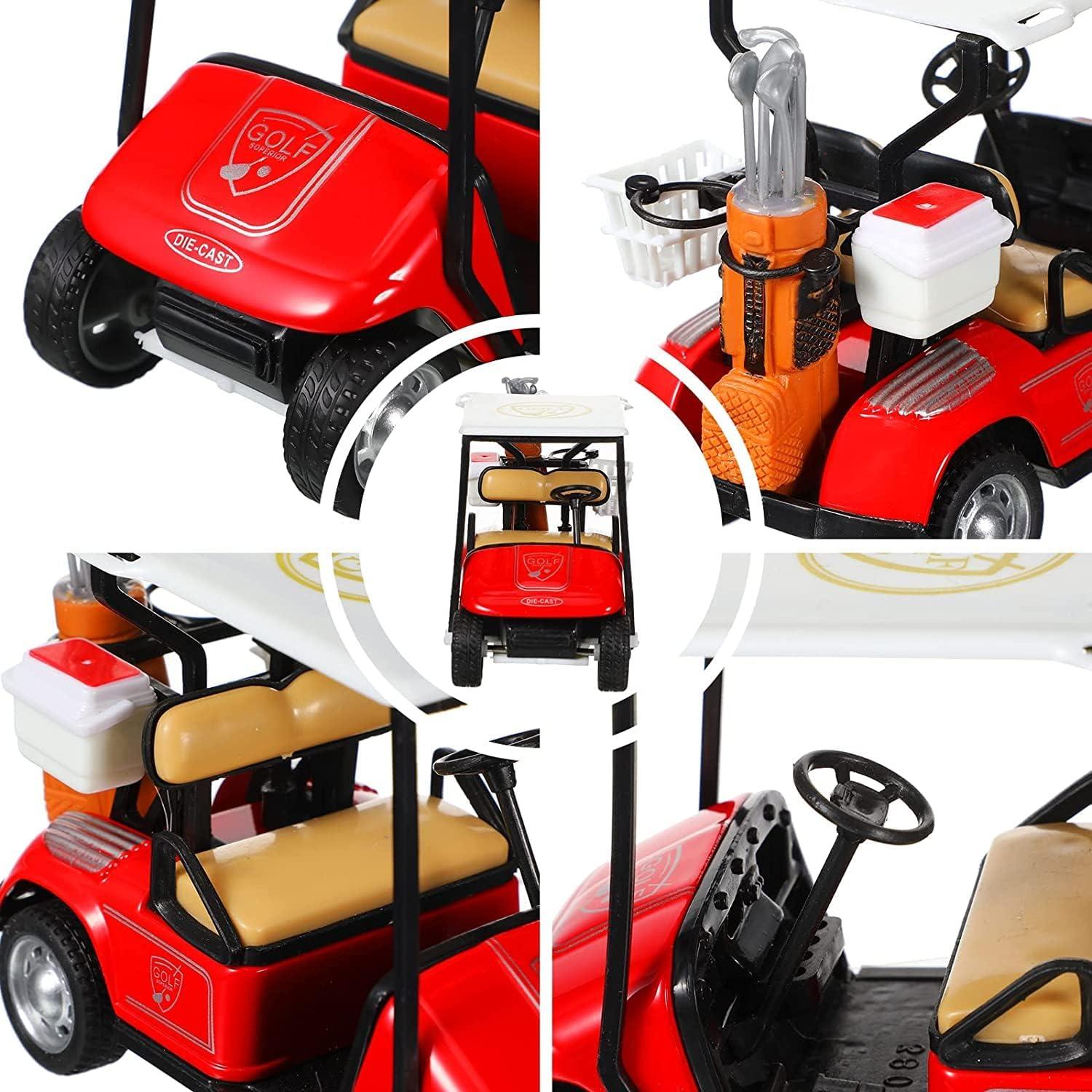 image:imageBox of 12 Mini Golf Carts Replicas 4 Diecast Alloy Metal Pullback Action 132 Scale Model Toy Golfcart Vehicle for Table Golf Decor Golf Party Decorations