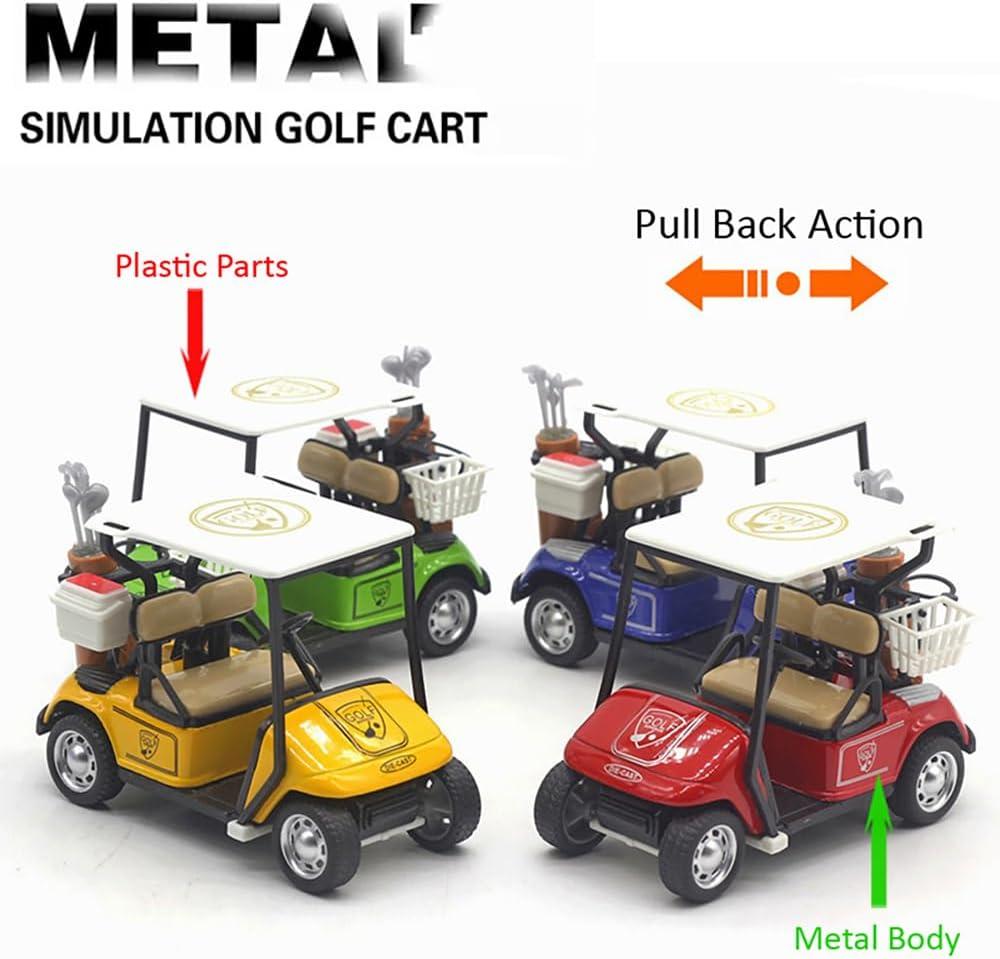 image:imageBox of 12 Mini Golf Carts Replicas 4 Diecast Alloy Metal Pullback Action 132 Scale Model Toy Golfcart Vehicle for Table Golf Decor Golf Party Decorations