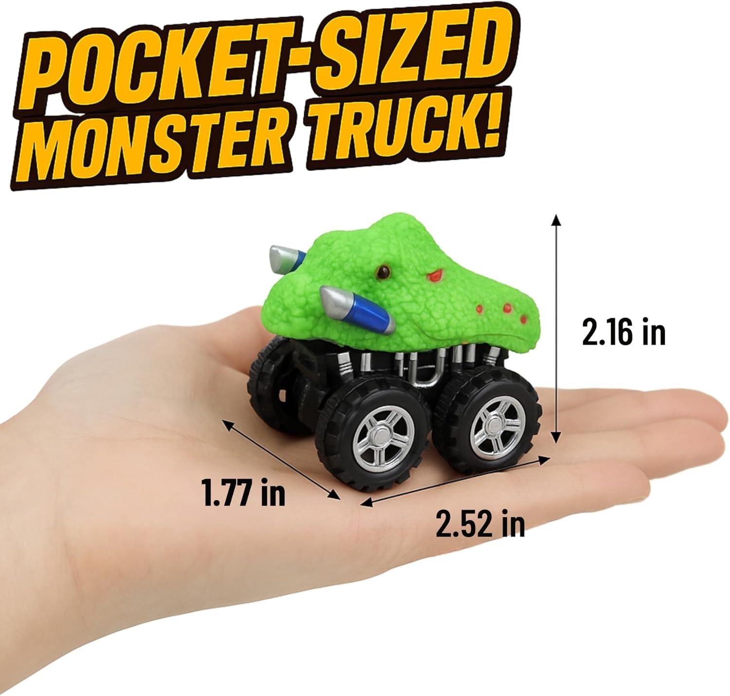 image:imageLiberty Imports 12 Pack Monster Truck Pull Back Cars Large Animal Toy Pullback Racers Vehicles Party Favors Play Set for Kids Boys Toddlers