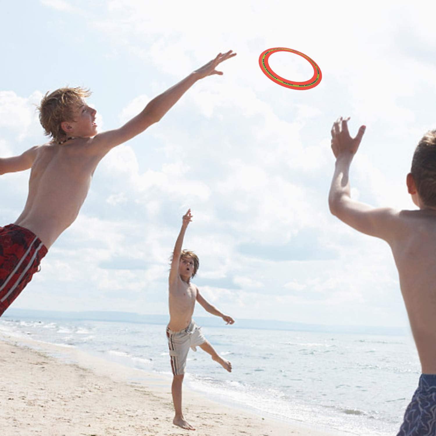 image:imageLiberty Imports 6 Pack Flying Aero Discs Sports Outdoor Pro Flyer Rings Plastic Toy Ultimate Glider Toss Game for Kids and Adults 11 inches