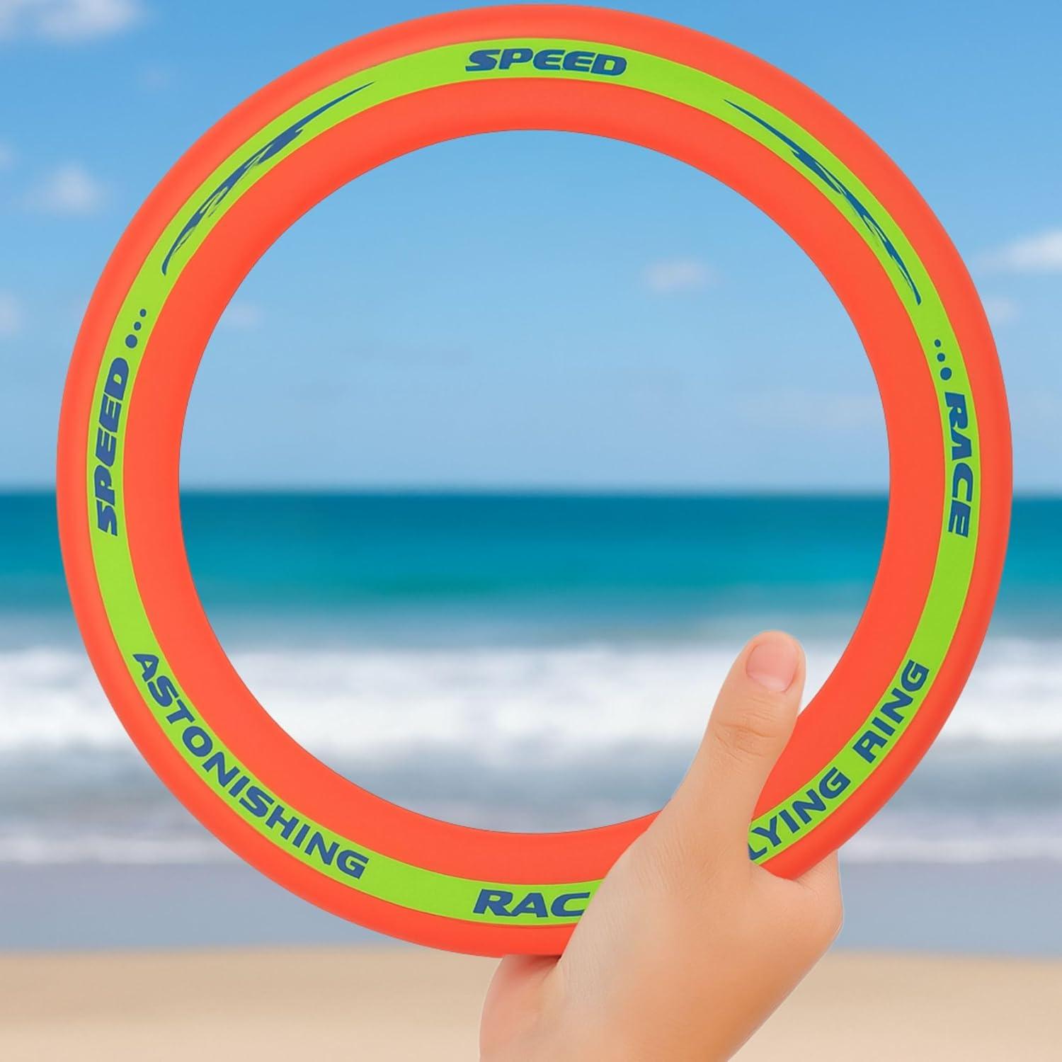 image:imageLiberty Imports 6 Pack Flying Aero Discs Sports Outdoor Pro Flyer Rings Plastic Toy Ultimate Glider Toss Game for Kids and Adults 11 inches