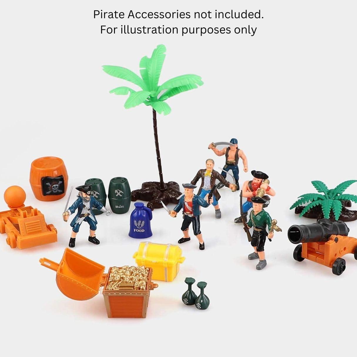 image:imageLiberty Imports 8 Piece Pirate Action Figures Playset in Assorted Poses and Weapons Fun Pirate Men Party Favor for Kids 35 inch