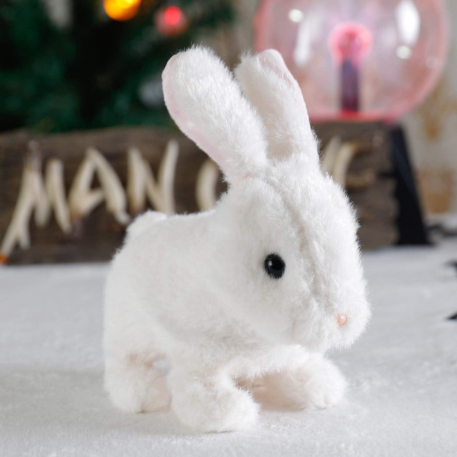image:imageLiberty Imports Plush Bunny Rabbit Pet Electronic Toy Walking Hopping Wiggle Ears Twitch Nose Sounds for Kids