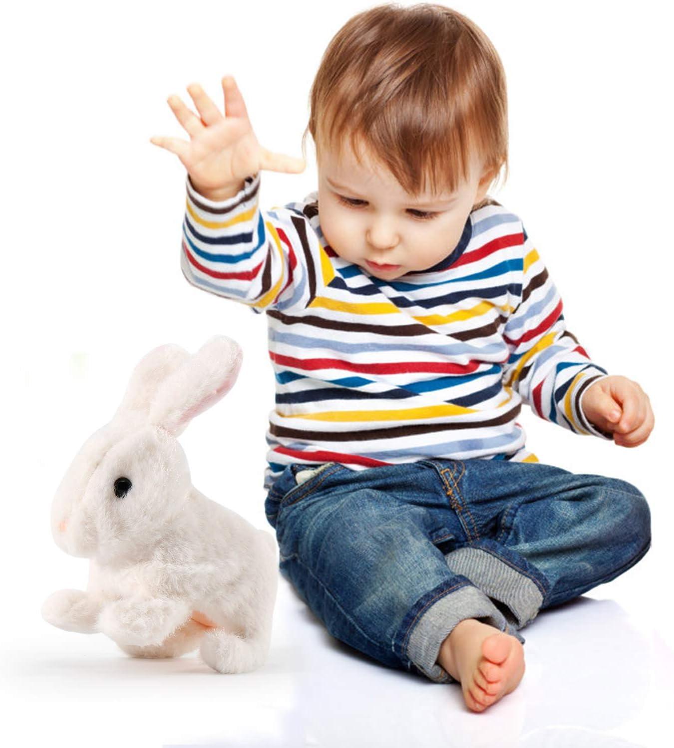 image:imageLiberty Imports Plush Bunny Rabbit Pet Electronic Toy Walking Hopping Wiggle Ears Twitch Nose Sounds for Kids