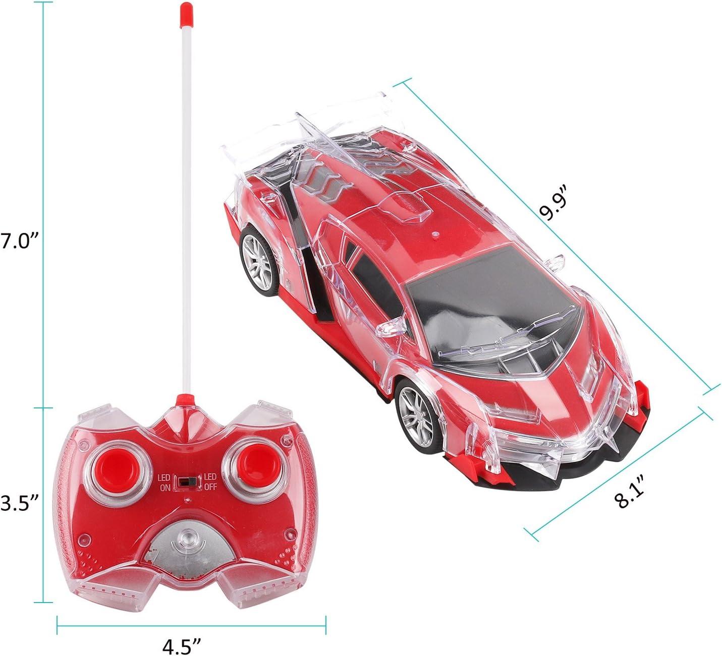 image:imageLight Up RC Remote Control Racing Car 120 Scale Radio Control Sports Car with Flashing LED Lights Ideal Gift Toy for Kids