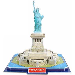 3D Puzzle Statue of Liberty – DIY Architecture Building Model Kit | Realistic Replica, No Glue | Educational Toy for Kids & Adults | New York Landmark Decor