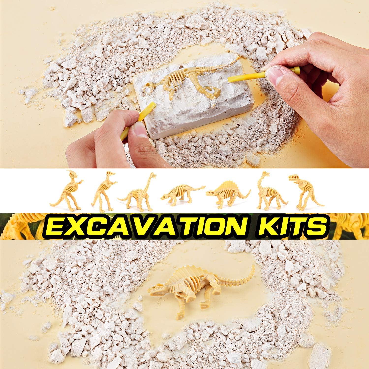 image:image12 Pack Dinosaur Excavation Kits for Kids Dino Dig Kits 3D Dig a Dinosaur Fossil and Figure Sets Bulk Science Education Toys for Paleontology Archaeology STEM Learning Kids Activity Party Favors