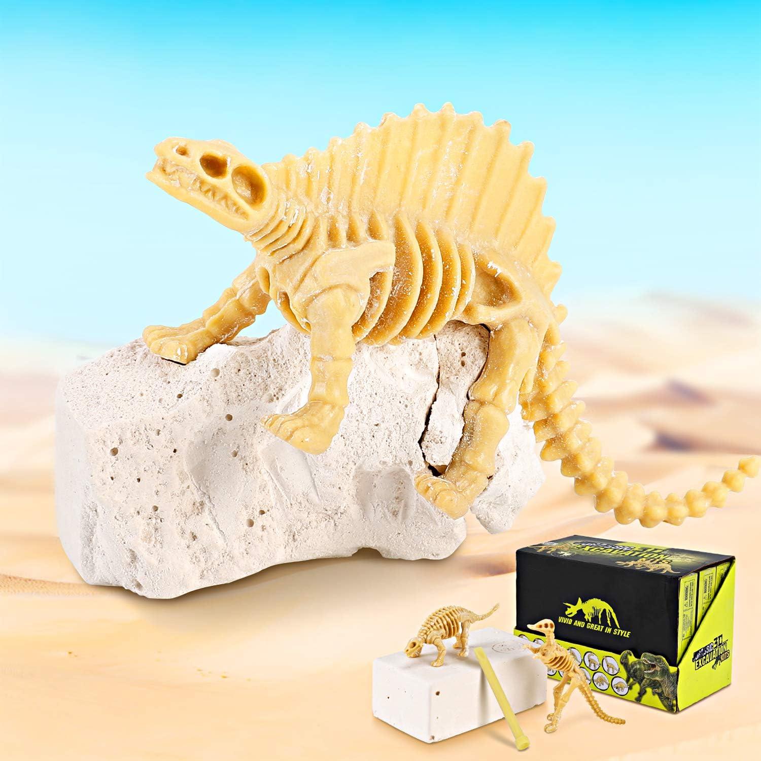 image:image12 Pack Dinosaur Excavation Kits for Kids Dino Dig Kits 3D Dig a Dinosaur Fossil and Figure Sets Bulk Science Education Toys for Paleontology Archaeology STEM Learning Kids Activity Party Favors
