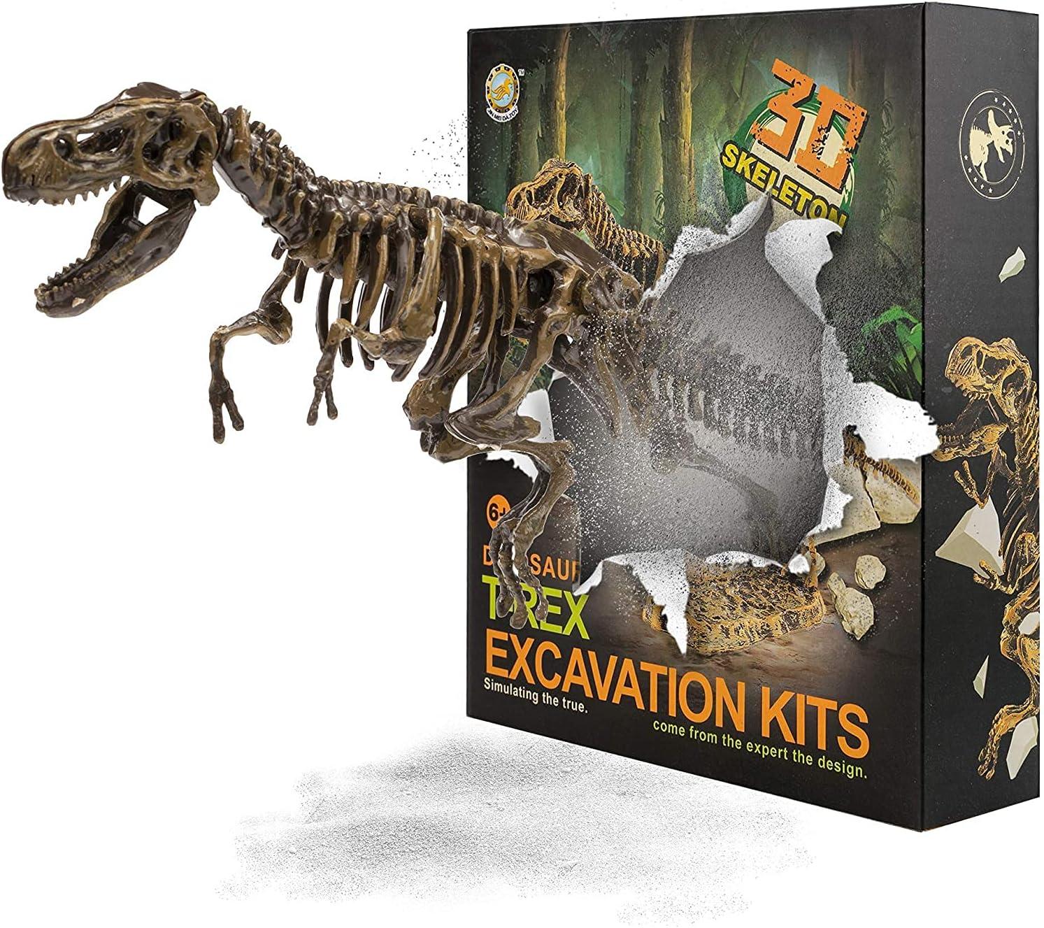 image:imageDig amp Discover Dino Triceratops Dinosaur Skeleton 3D Fossil Bones Excavation Science Educational Toy Kit for Kids ChildrenTyrannosaurus Rex
