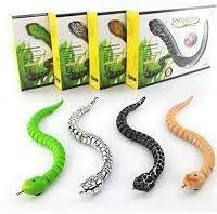 image:imageLiberty Imports 16 Inch Remote Control Rattle Snake Toy Realistic Reptile Robot with Egg Shaped Infrared Receiver RC Snake Prank Toy Ideal Gift for Kids or for Adults WhiteWhite