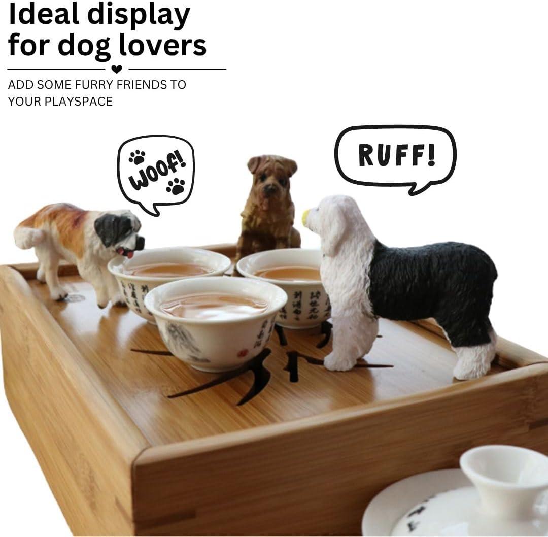 image:imageLiberty Imports 18 PCS Large Dog Figurines Playset 4 Toy Pet Puppy Realistic Play Figures Canine Bulk Animal Variety Cake Toppers Party Favors for Kids
