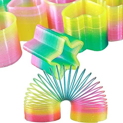 image:imageLiberty Imports 24 PCS Mini Rainbow Magic Springs Multishape Assortment in Bulk for Birthday Party Favors Prize Goodie Bag Fillers 2 Inches