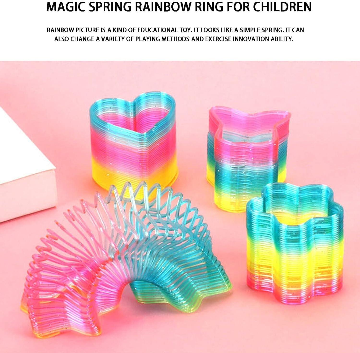 image:imageLiberty Imports 24 PCS Mini Rainbow Magic Springs Multishape Assortment in Bulk for Birthday Party Favors Prize Goodie Bag Fillers 2 Inches