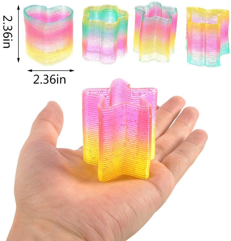 image:imageLiberty Imports 24 PCS Mini Rainbow Magic Springs Multishape Assortment in Bulk for Birthday Party Favors Prize Goodie Bag Fillers 2 Inches