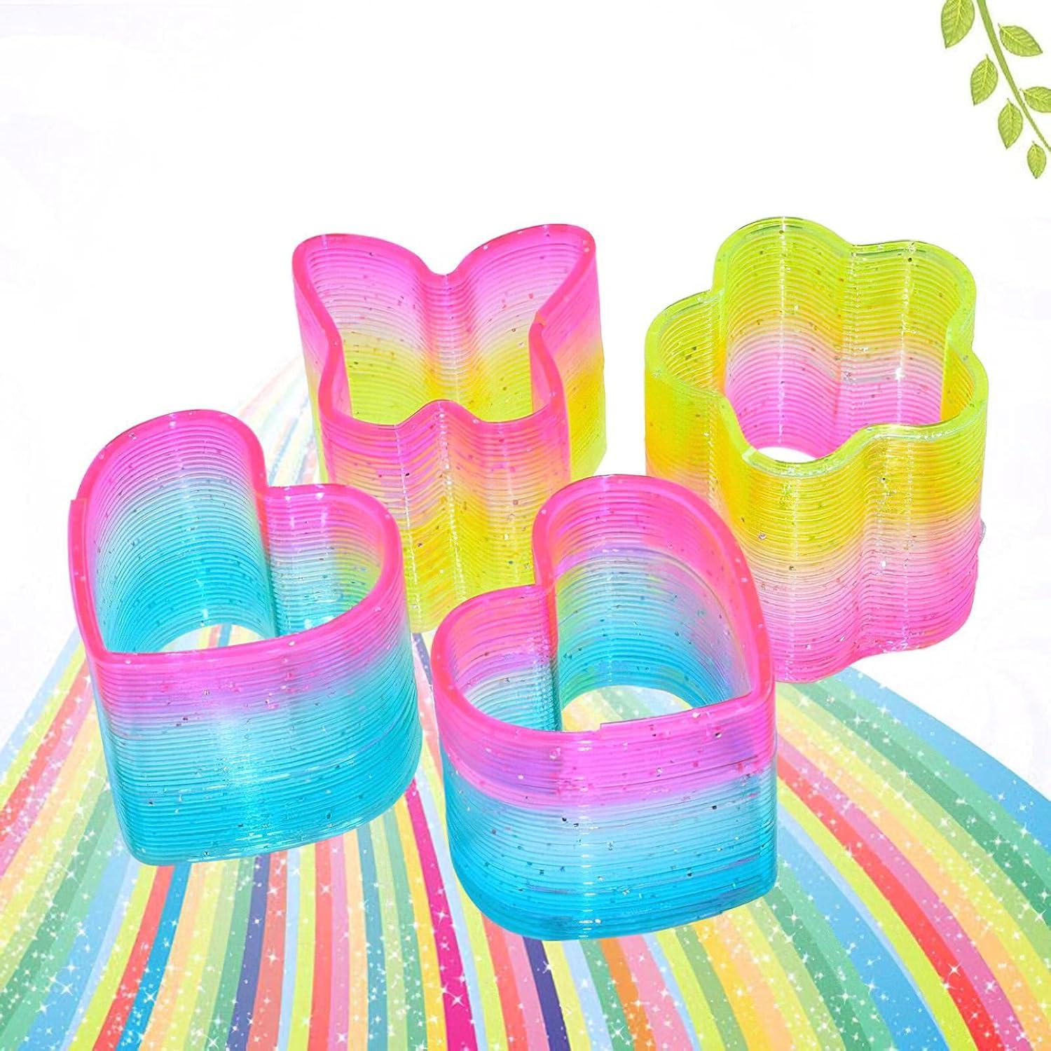 image:imageLiberty Imports 24 PCS Mini Rainbow Magic Springs Multishape Assortment in Bulk for Birthday Party Favors Prize Goodie Bag Fillers 2 Inches