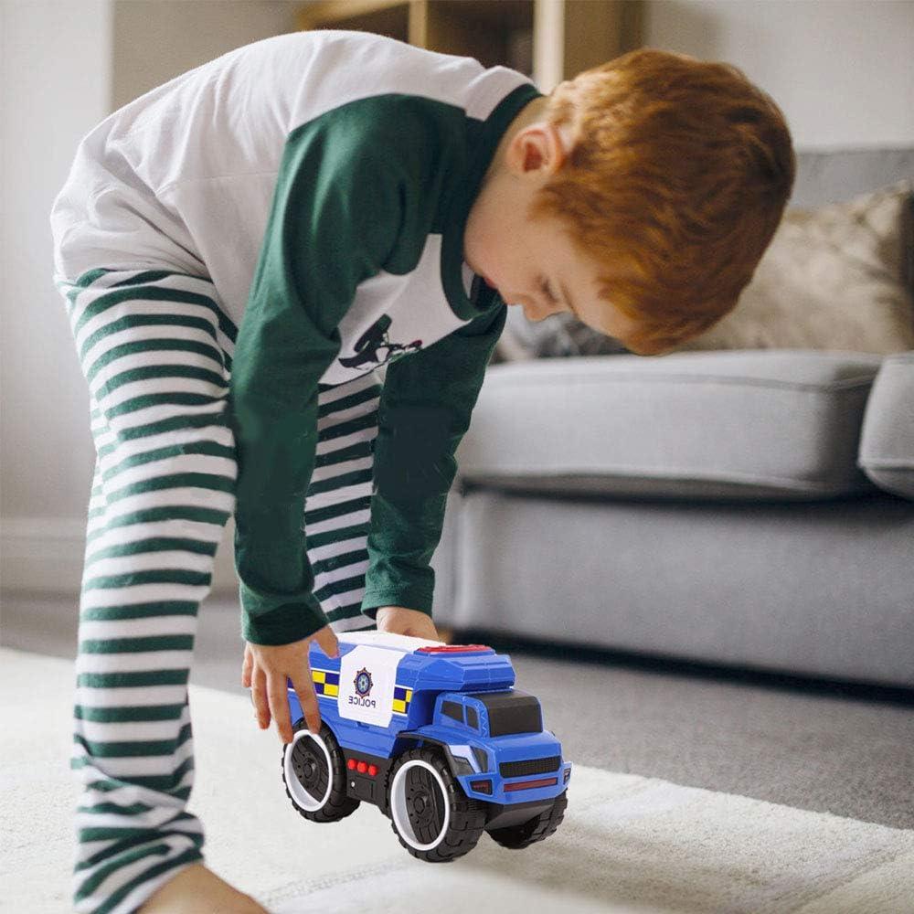 image:imageLiberty Imports Big Wheel Police Monster Truck Toy Friction Powered Police Car for Kids with Lights amp Sounds Large Wheels Opening Doors and Realistic Police Siren Effects