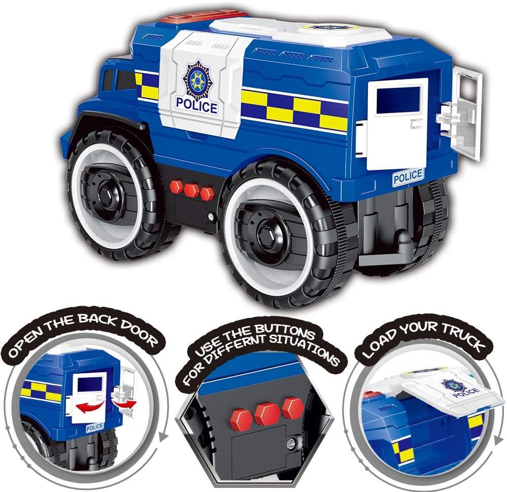 image:imageLiberty Imports Big Wheel Police Monster Truck Toy Friction Powered Police Car for Kids with Lights amp Sounds Large Wheels Opening Doors and Realistic Police Siren Effects