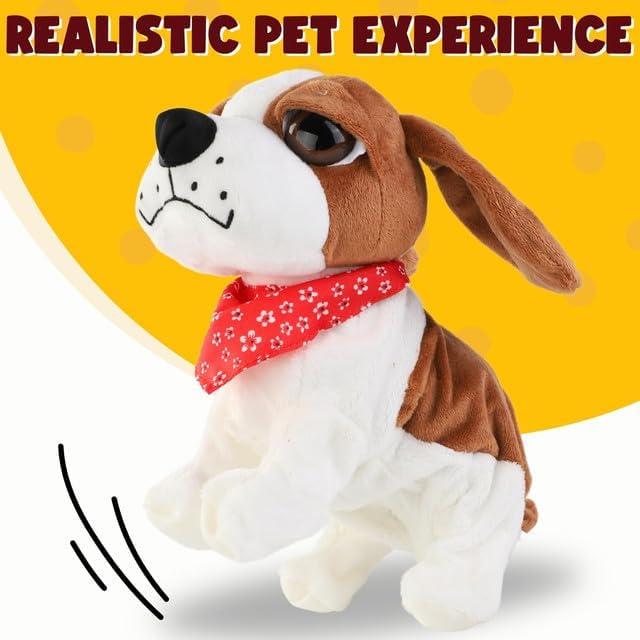 image:imageLiberty Imports Cute Interactive Puppy Dog Plush Animated Walking Barking Sitting Electronic Toy Pet with Sound and Touch Control Animal Companion for Kids
