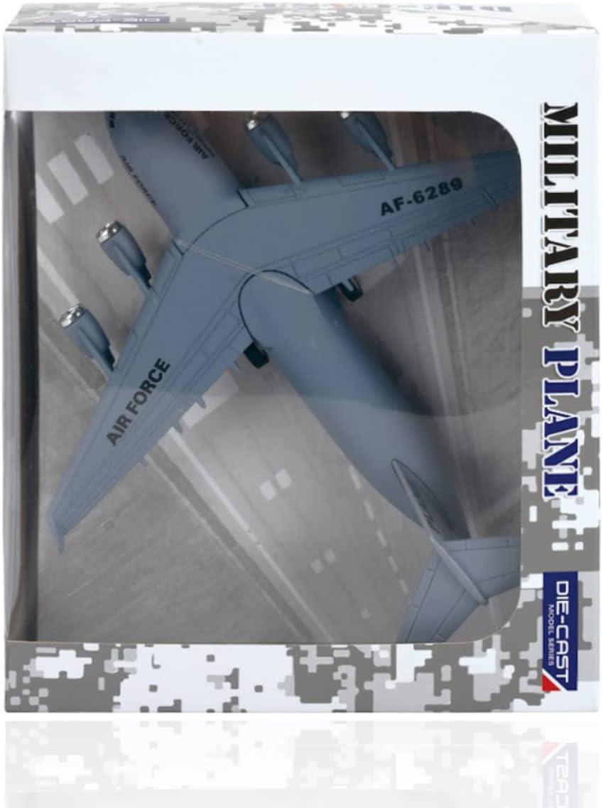 image:imageLiberty Imports Diecast Metal Military Cargo Transport Airplane 1400 Scale Alloy Model Carrier Aircraft with Pullback Action Lights and Sound