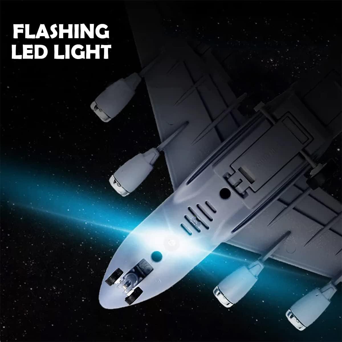 image:imageLiberty Imports Diecast Metal Military Cargo Transport Airplane 1400 Scale Alloy Model Carrier Aircraft with Pullback Action Lights and Sound