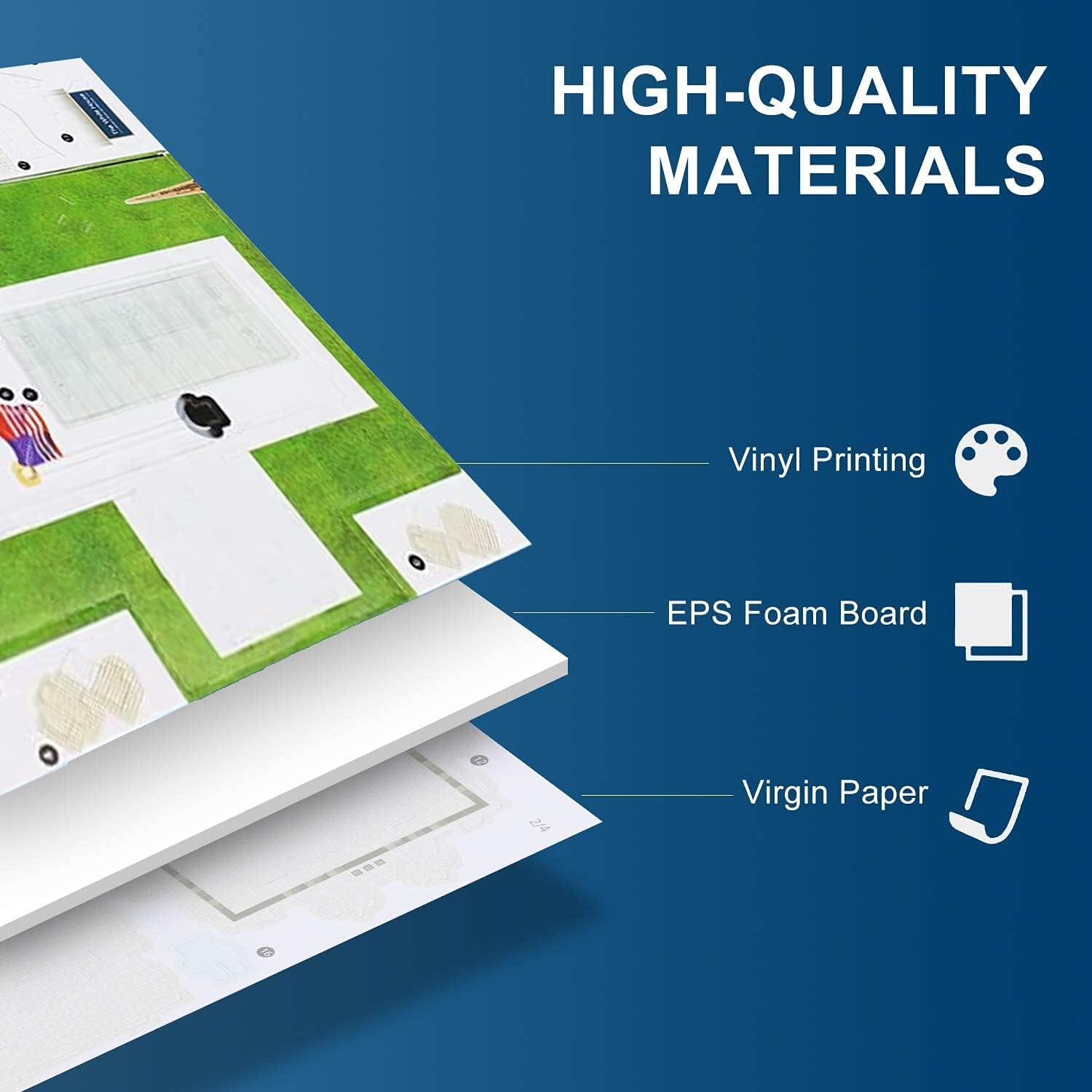 image:imageLiberty Imports The White House 3D Puzzle Architectural Puzzles for Adults and Kids Building Model DIY Kit 35 Pieces