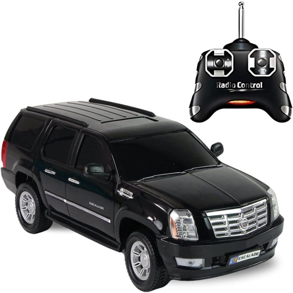 image:imageLiberty Imports RC General Motors Escalade 124 Scale Toy Replica Vehicle Officially Licensed Remote Control SUV with 24G FullFunction Technology Working Lights Black