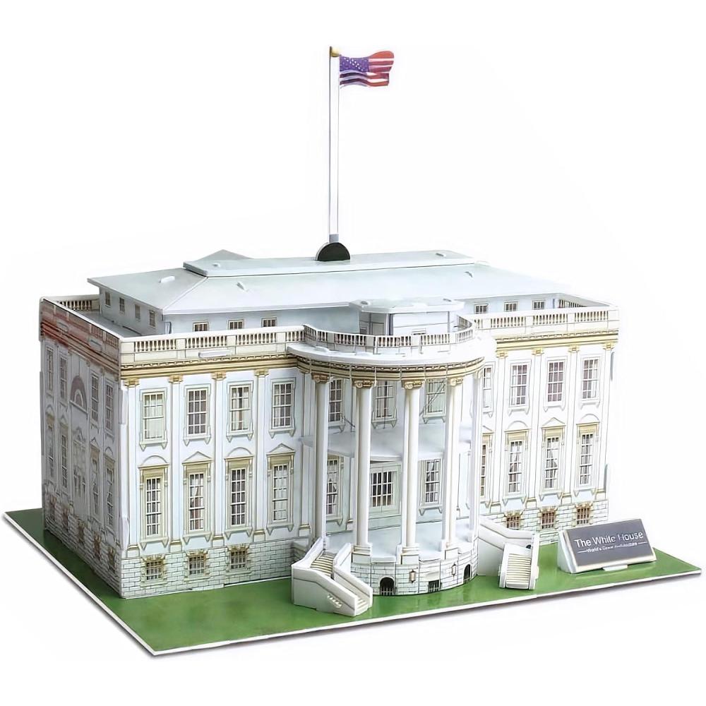 image:imageLiberty Imports The White House 3D Puzzle Architectural Puzzles for Adults and Kids Building Model DIY Kit 35 Pieces