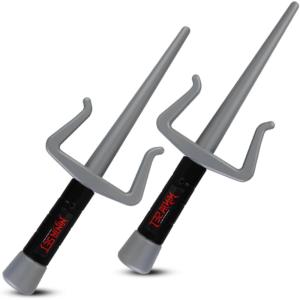 Liberty Imports 2 PCS Plastic Toy Ninja Sai Weapons for Kids Pretend Play Costume Accessories – Children Imaginative Play and Cosplay