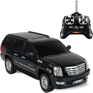 Liberty Imports R/C General Motors Escalade 1:24 Scale Toy Replica Vehicle – Officially Licensed Remote Control SUV with 2.4G Full-Function Technology, Working Lights (Black)