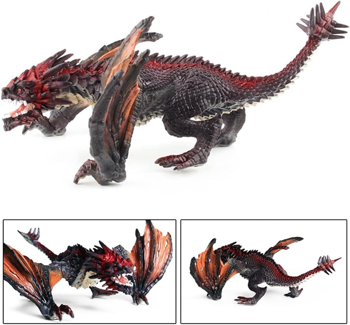 image:image8 Dragon Toy Figure Realistic Plastic Ancient Mythological Fire Creature Model Decoration Collector Figurine for Kids Adults