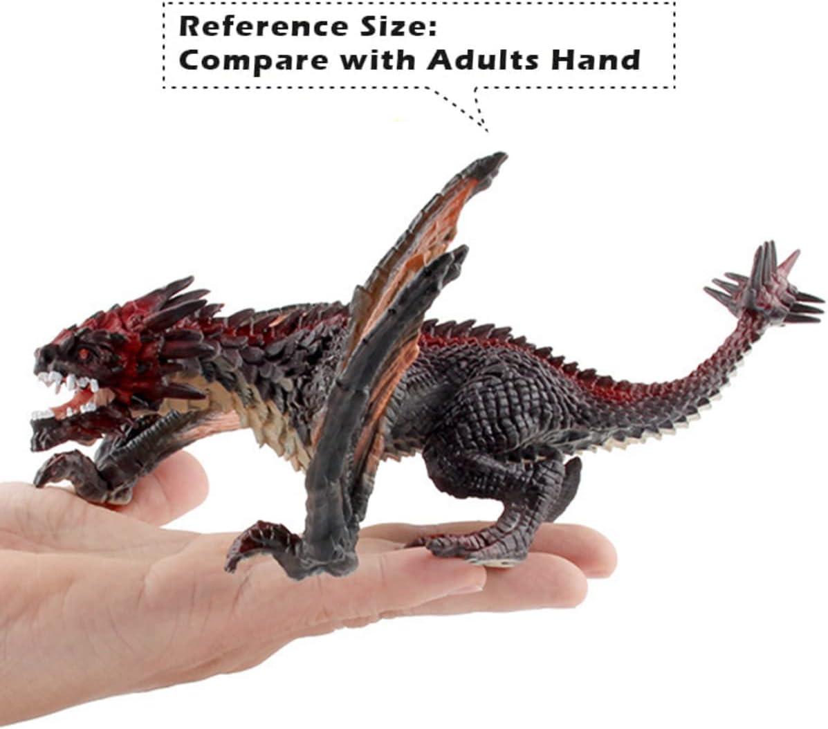 image:image8 Dragon Toy Figure Realistic Plastic Ancient Mythological Fire Creature Model Decoration Collector Figurine for Kids Adults
