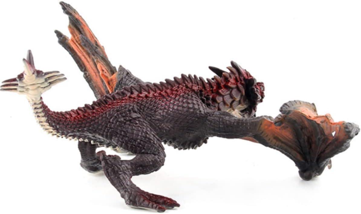 image:image8 Dragon Toy Figure Realistic Plastic Ancient Mythological Fire Creature Model Decoration Collector Figurine for Kids Adults