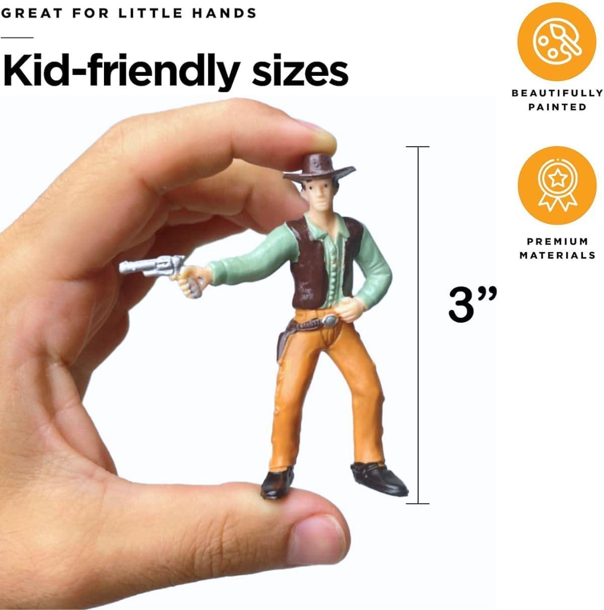 image:imageLiberty Imports 12 PCS Cowboy and Indian Figures Mini Wild West and Native American Toy Figurines with Realistic Details Western Cake Toppers Party Favors for Kids