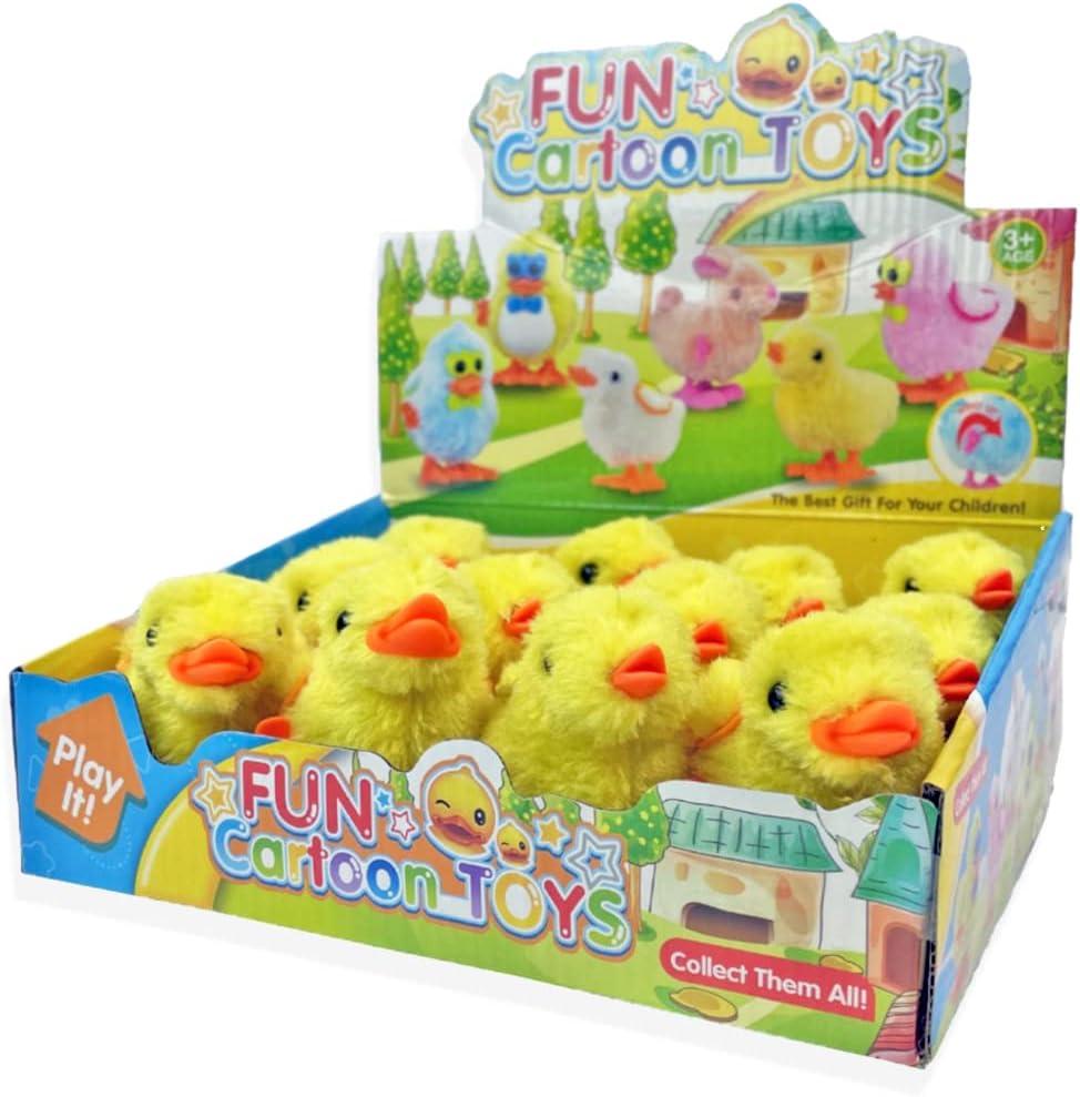 image:imageLiberty Imports 12 Pack WindUp Chicks Fluffy Jumping Chicken Ducklings Bulk Wind Up Novelty Easter Party Favors Kids Toys ChickensChickens