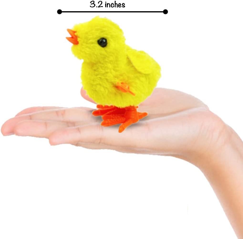 image:imageLiberty Imports 12 Pack WindUp Chicks Fluffy Jumping Chicken Ducklings Bulk Wind Up Novelty Easter Party Favors Kids Toys ChickensChickens