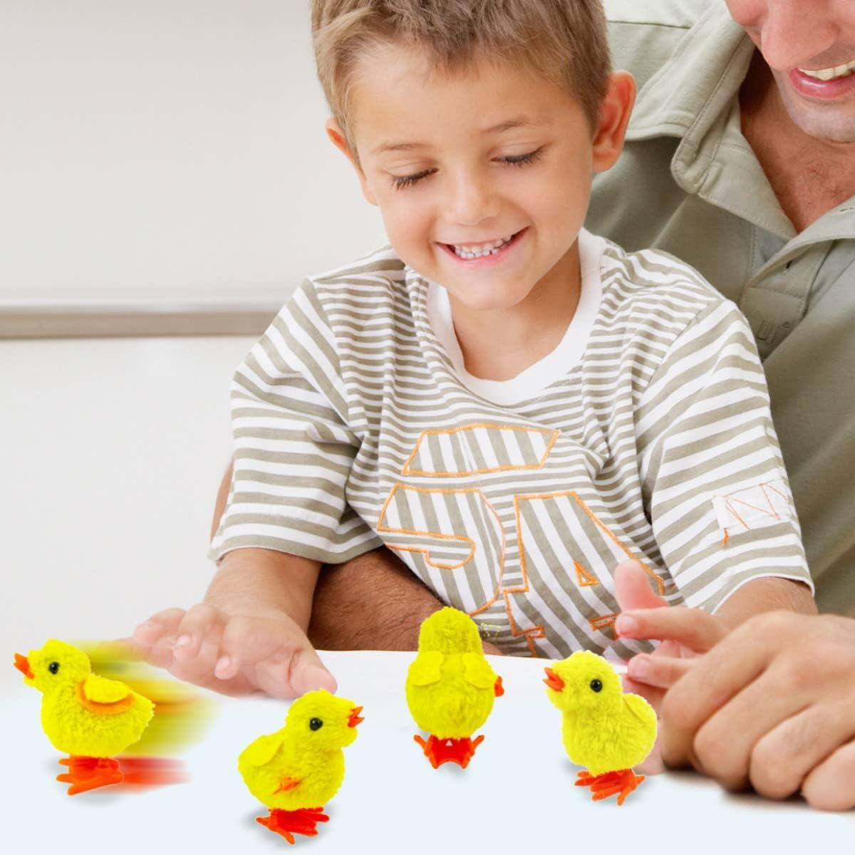 image:imageLiberty Imports 12 Pack WindUp Chicks Fluffy Jumping Chicken Ducklings Bulk Wind Up Novelty Easter Party Favors Kids Toys ChickensChickens