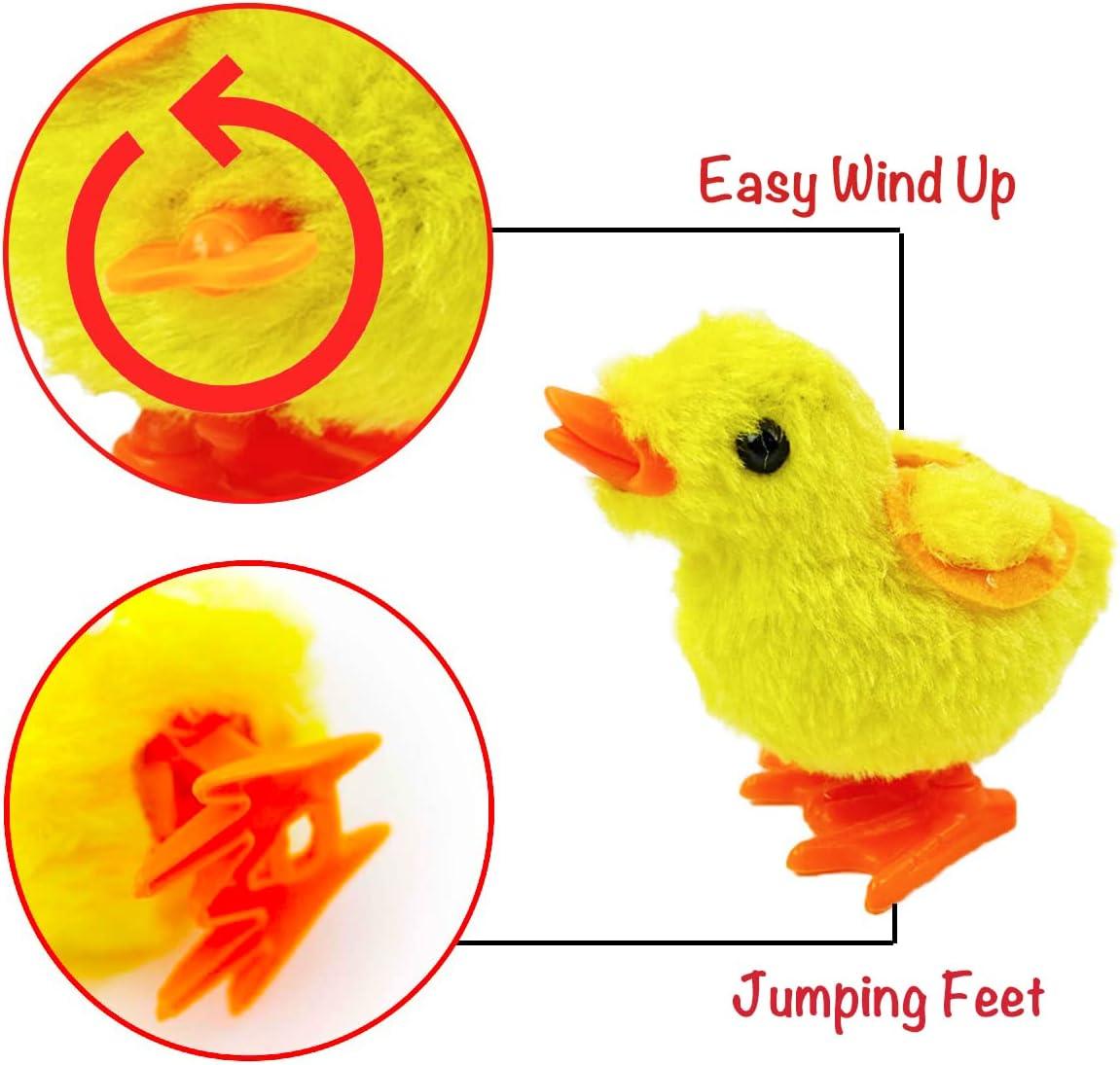image:imageLiberty Imports 12 Pack WindUp Chicks Fluffy Jumping Chicken Ducklings Bulk Wind Up Novelty Easter Party Favors Kids Toys ChickensChickens