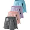 Set 3: Heather Black/Lavender/Light Blue/Peachy Pink